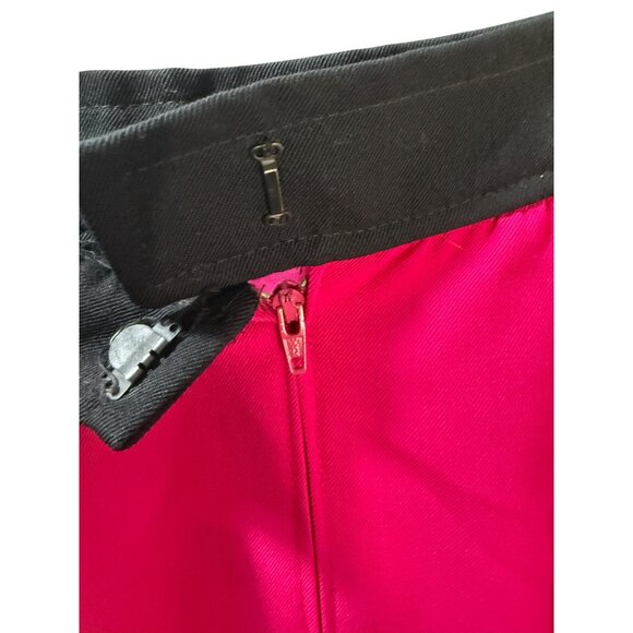 Vintage Midi Pencil Skirt With Front Stripe Design & Back Zipper Closure - Picture 8 of 9